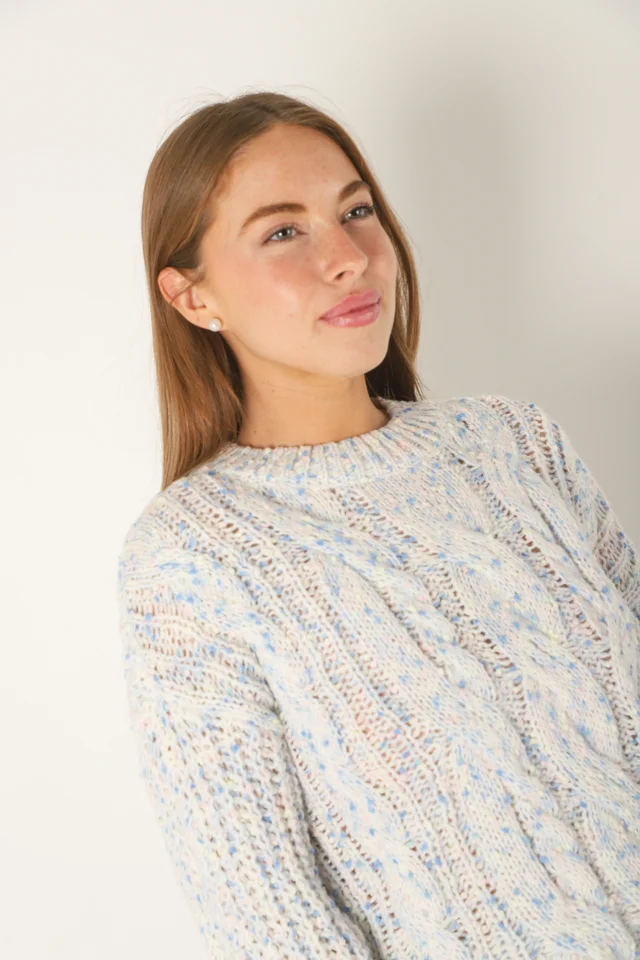 Sweater Beverly Tejido Grueso Trenzado GU17