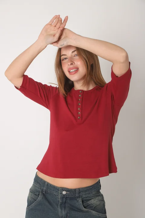 Remera AMANDA Abotonada