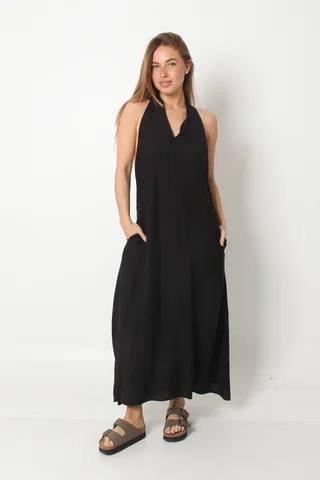 Vestido HAWAI Lino Espalda Cruzada GU248 - Vista 2