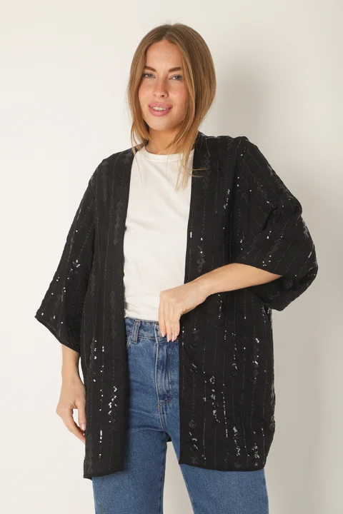 Kimono NATAL Lino c/ Rombos Bordados GU70084