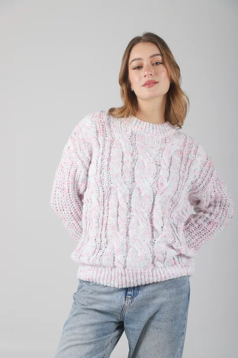 Sweater Beverly Tejido Grueso Trenzado GU17