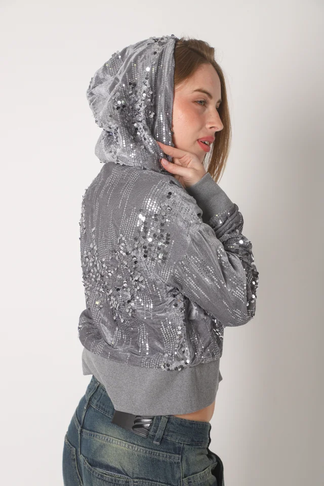 Camperita Lluvia Lentejuelas C/ Capucha GU70085