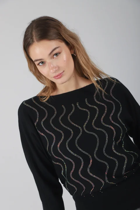 Sweater Vibes Bremer c/ Strass GU37120