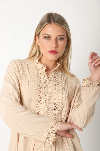 Camisa Eden   Broderie GUK66 - Vista 5