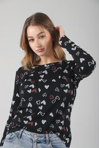Remera Black Cuore - Vista 3