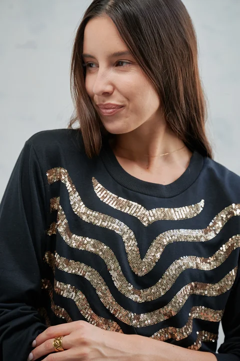 Buzo Syntra Lentejuelas GUK70015