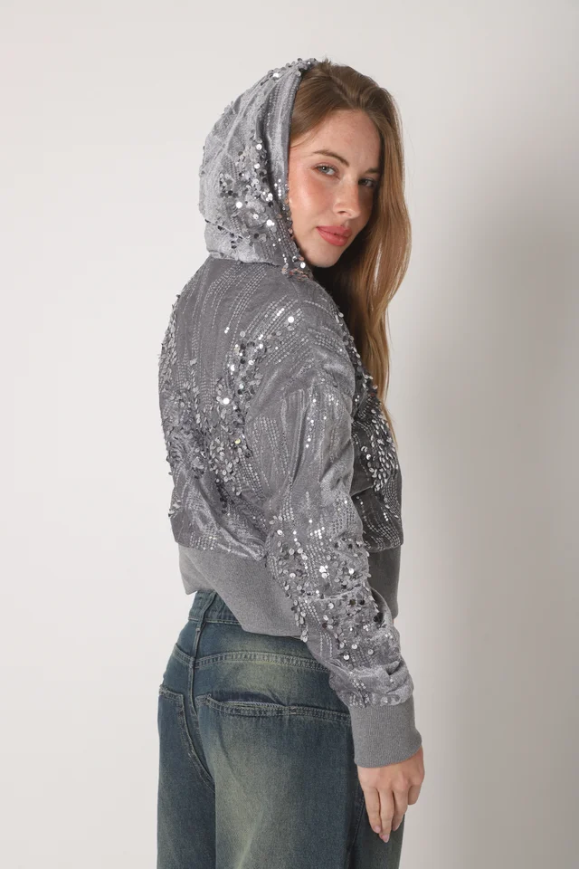 Camperita Lluvia Lentejuelas C/ Capucha GU70085