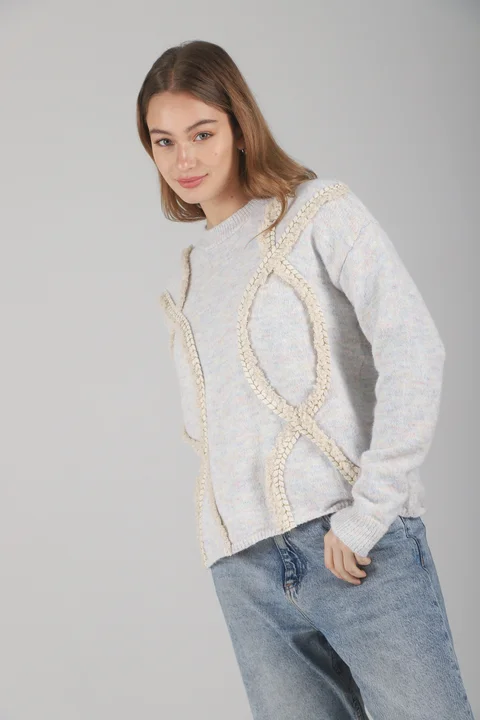 Sweater Trenzas Snake C/ Bordado GUL677