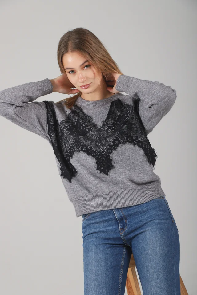 Sweater Zama Bremer C/ Encaje GUL667