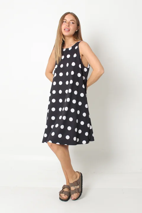 Vestido Menorca Lunares c/ Bolsillos GU251