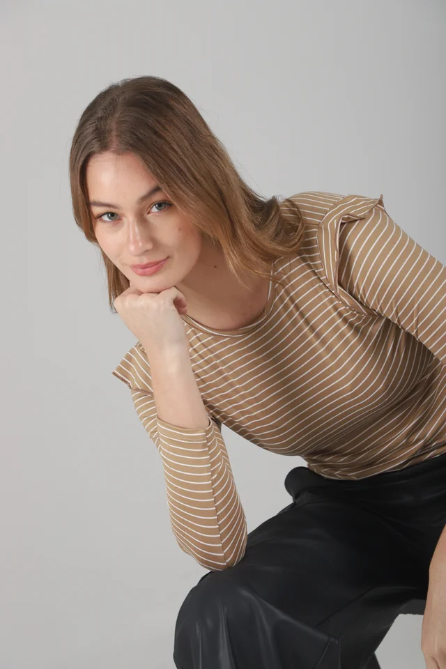 Remera Volados Modal Soft Rayada