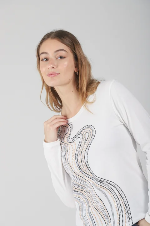 Remera Oasis Manga Larga c/ Piedras GUK70050