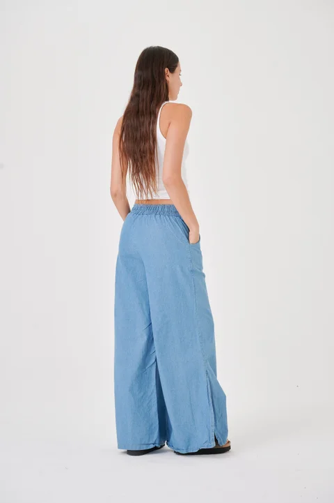 Maxi Palazo Denim Light Blue