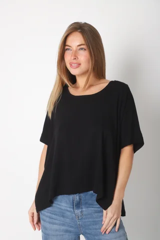 Blusa PEKIN Amplia de  Lino - Vista 6