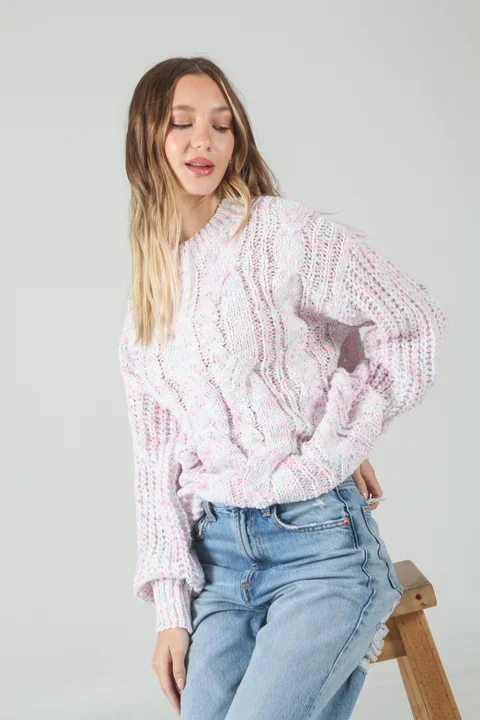Sweater Beverly Tejido Grueso Trenzado GU17