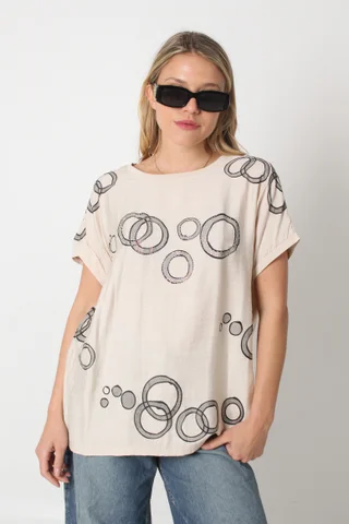 Camisola Circle Lino GUD999 - Vista 4