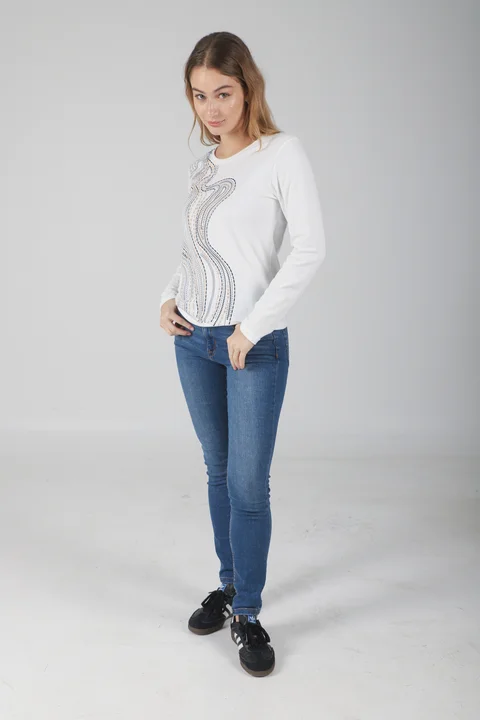 Remera Oasis Manga Larga c/ Piedras GUK70050