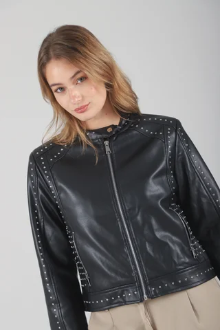 Campera Atenas Ecocuero con Tachas GU78305 - Vista 6