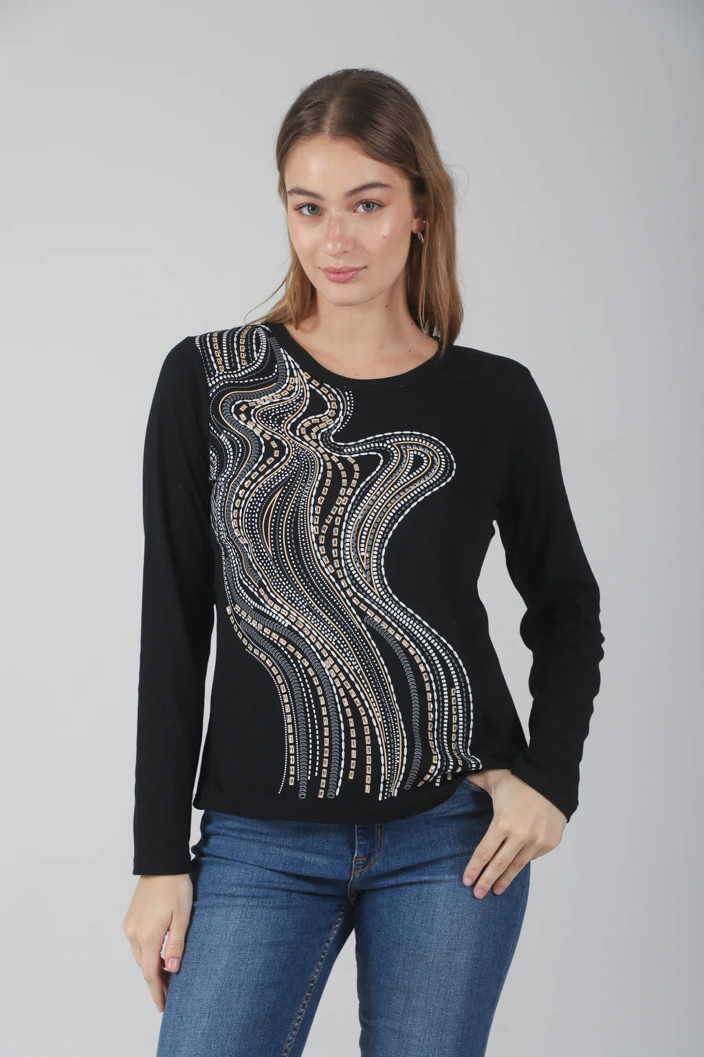 Remera Oasis Manga Larga c/ Piedras GUK70050