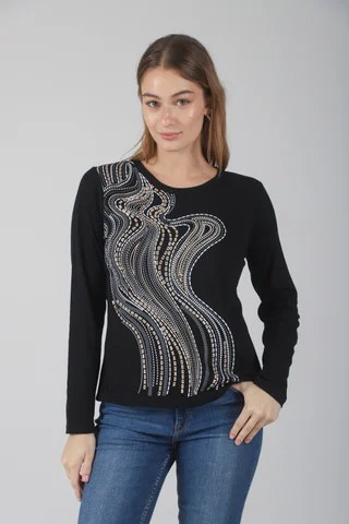 Remera Oasis Manga Larga c/ Piedras GUK70050 - Vista 1