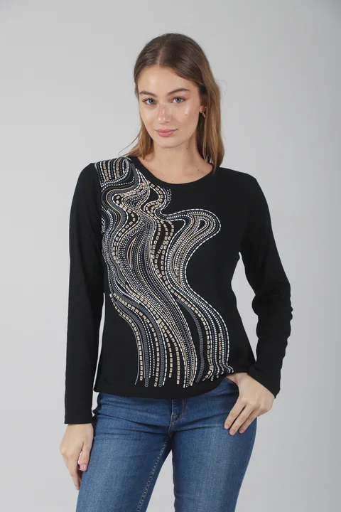 Remera Oasis Manga Larga c/ Piedras GUK70050