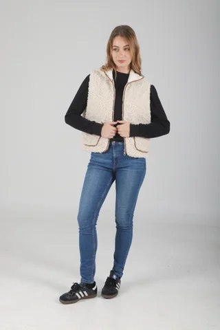 Chaleco Otawa Corderito Forrado C/ Bolsillos y Capucha GU70069 - Vista 4