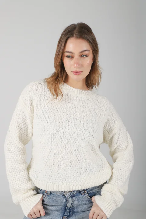 Sweater Guiboa Tejido Grueso Liso GU81333