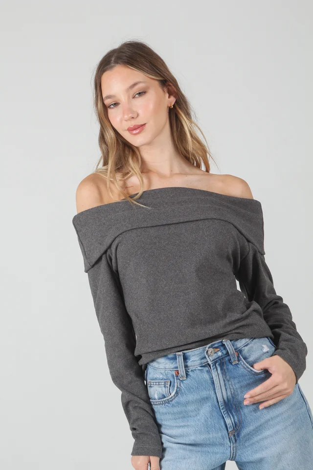 Buzo Lula Lanilla Morley  Hombro Descubierto