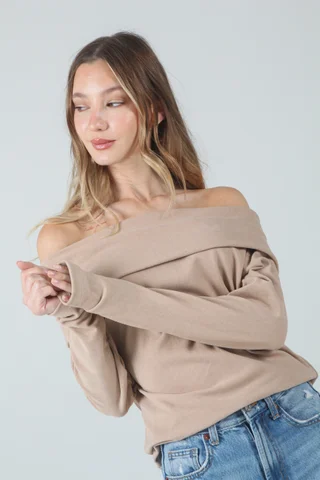 Buzo Lula Lanilla Morley  Hombro Descubierto - Vista 1