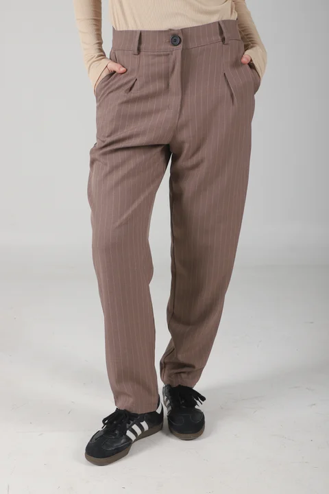 Pantalon Fancy Sastrero Rayado Pinzas