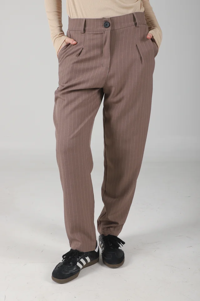 Pantalon Fancy Sastrero Rayado Pinzas