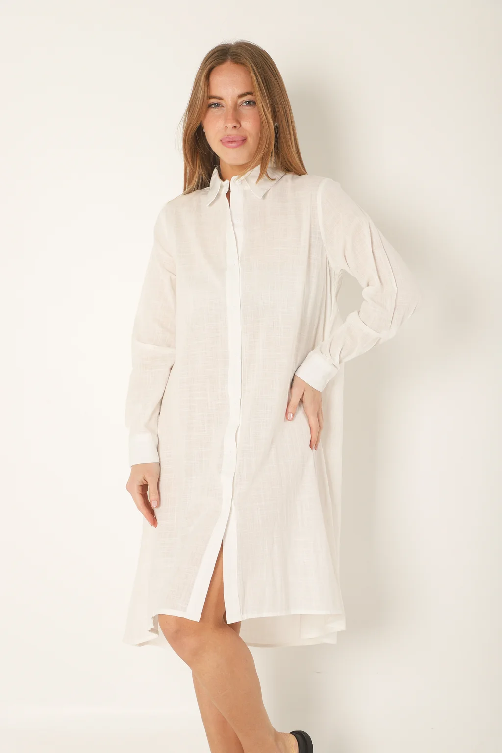 Camisa Larga Blady Lino GUK70094