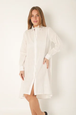 Camisa Larga Blady Lino GUK70094 - Vista 1