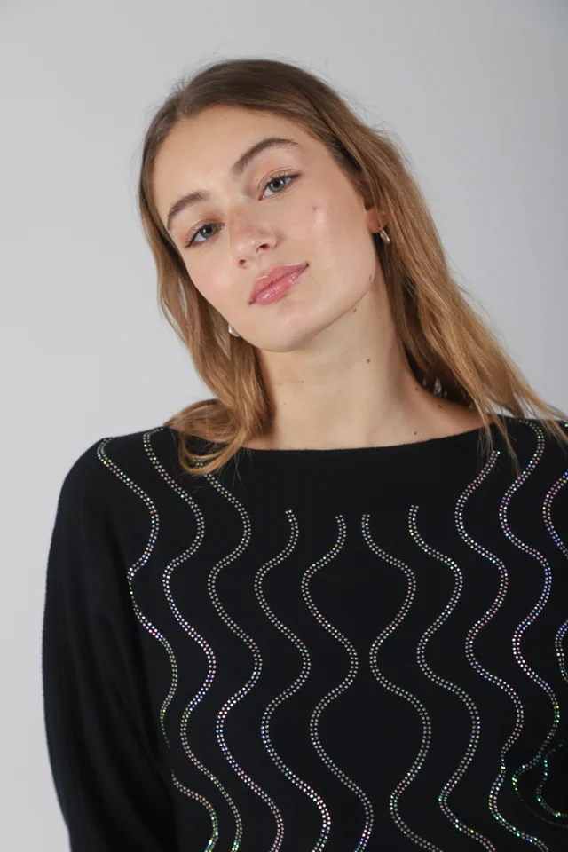 Sweater Vibes Bremer c/ Strass GU37120