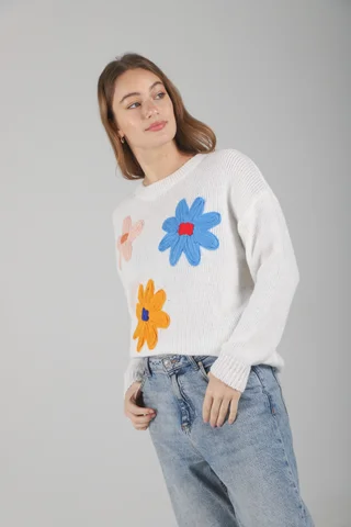 Sweater Flower Bordado GUL661 - Vista 4
