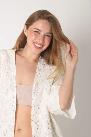 Kimono BARREL Bordado GUK70099 - Vista 5