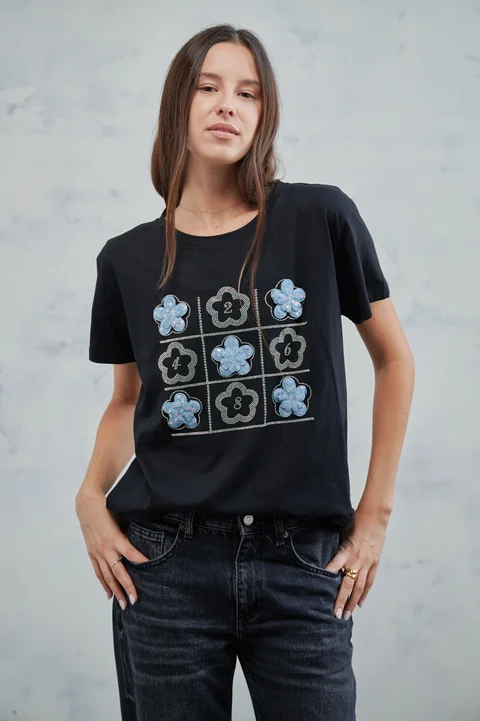 Remera Oversize Tateti con Brillos GU87351