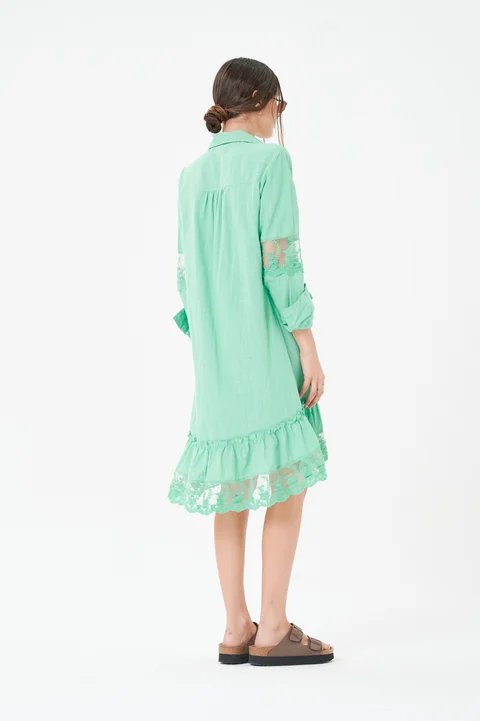 Vestido Lino Canberra con Tull Colours GUK4004