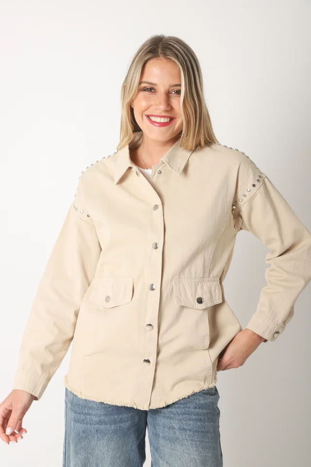 Camisaco RAPSODY gabardina c/tachas GUK70170