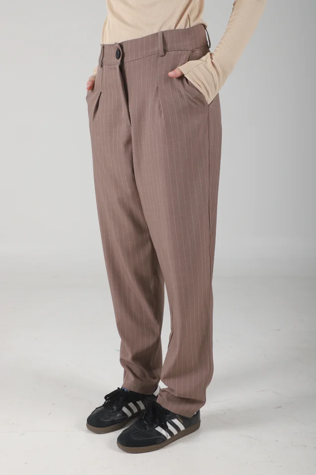 Pantalon Fancy Sastrero Rayado Pinzas