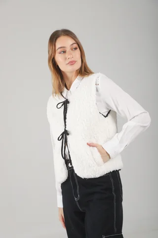 Chaleco Swiss Corderito c/ Tiras y Bolsillos GUK70068 - Vista 6