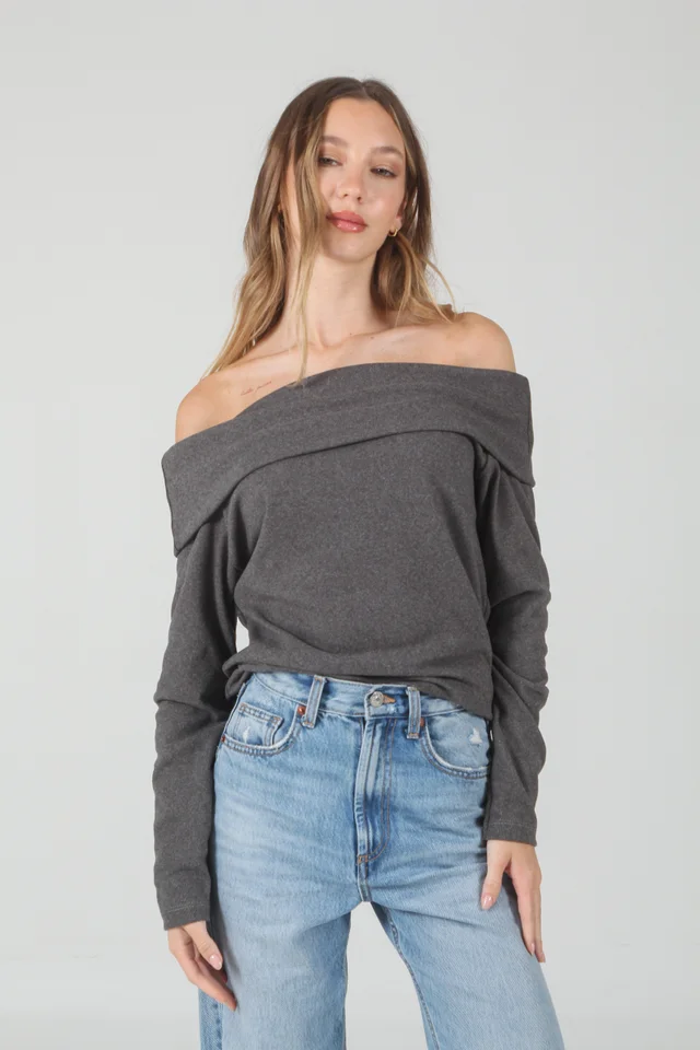 Buzo Lula Lanilla Morley  Hombro Descubierto