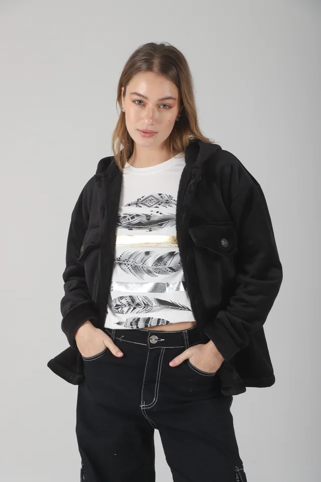 Saco GENEVA Corderoy Con Piel Adentro