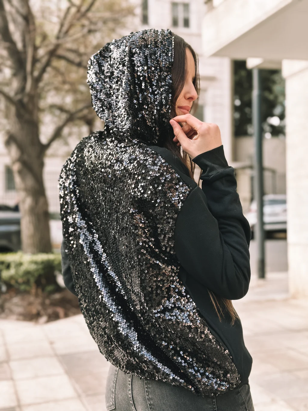 Campera  Brilliant con Lentejuelas GUK119