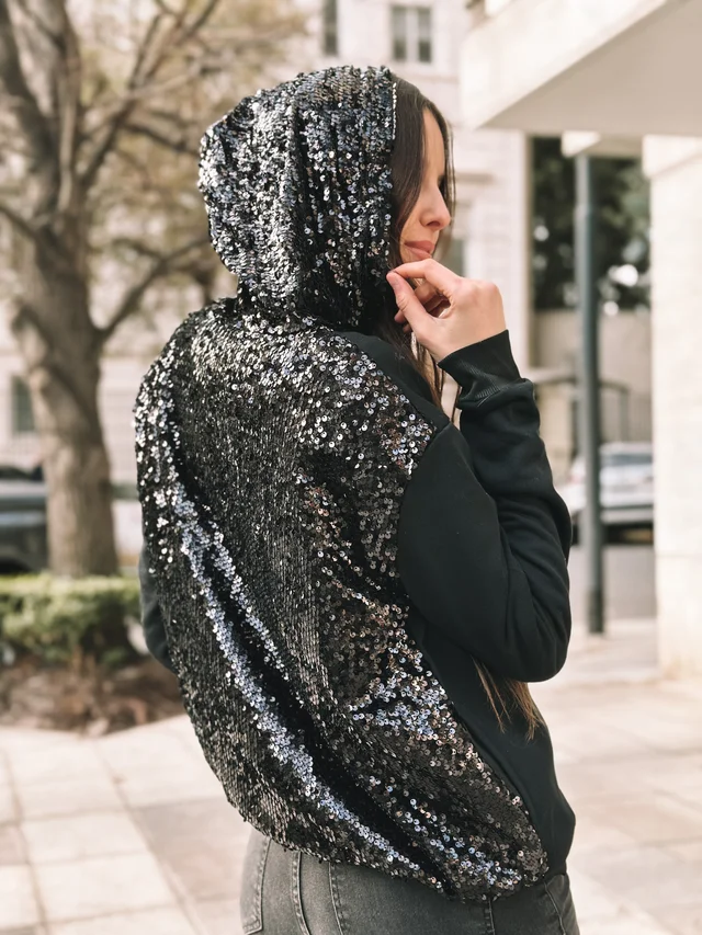 Campera  Brilliant con Lentejuelas GUK119