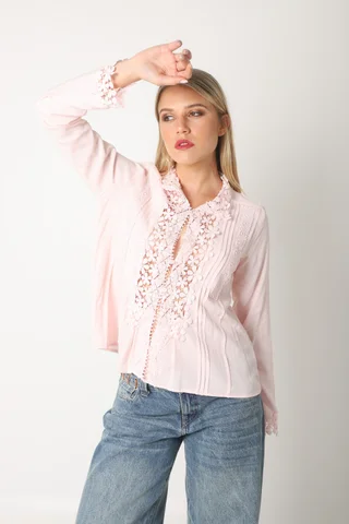 Camisa Eden   Broderie GUK66 - Vista 3