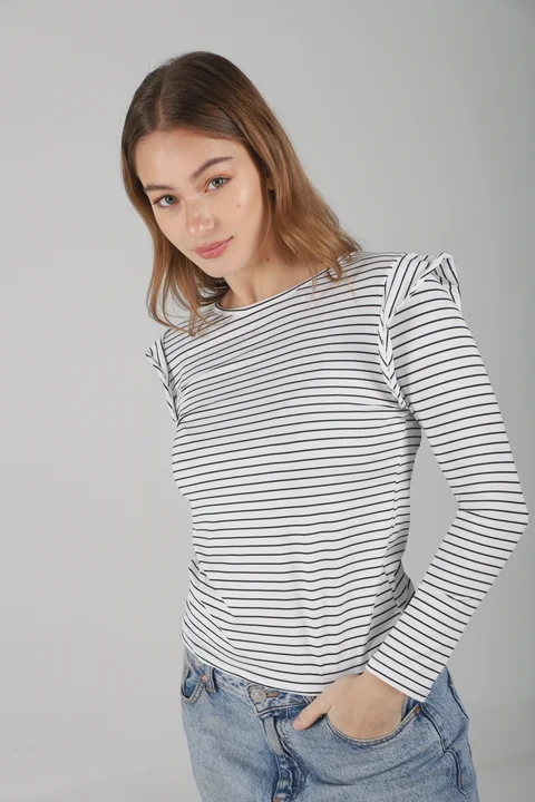 Remera Volados Modal Soft Rayada