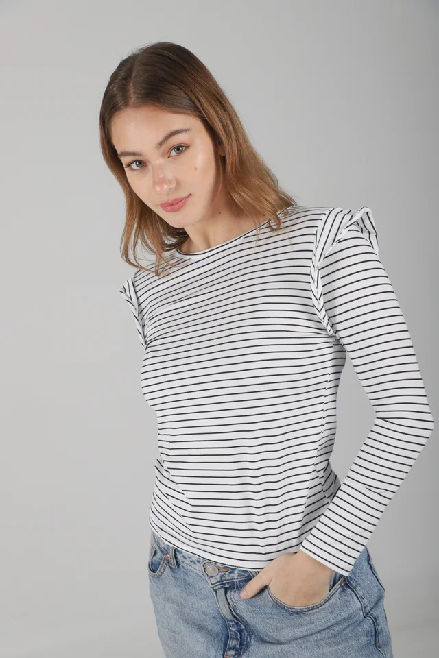 Remera Volados Modal Soft Rayada