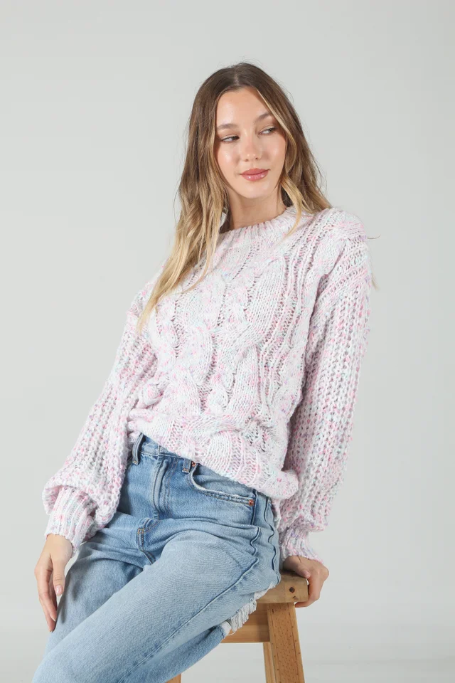 Sweater Beverly Tejido Grueso Trenzado GU17