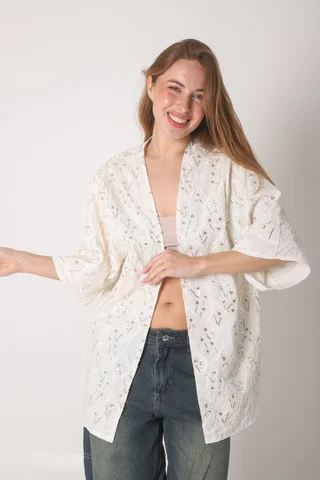 Kimono BARREL Bordado GUK70099 - Vista 1